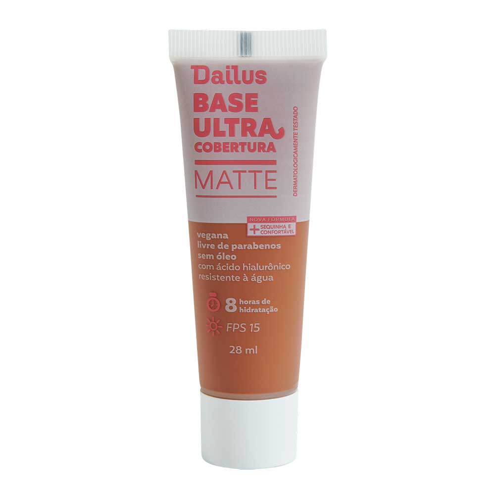 Base Matte Dailus Ultra Cobertura — D10 Escuro