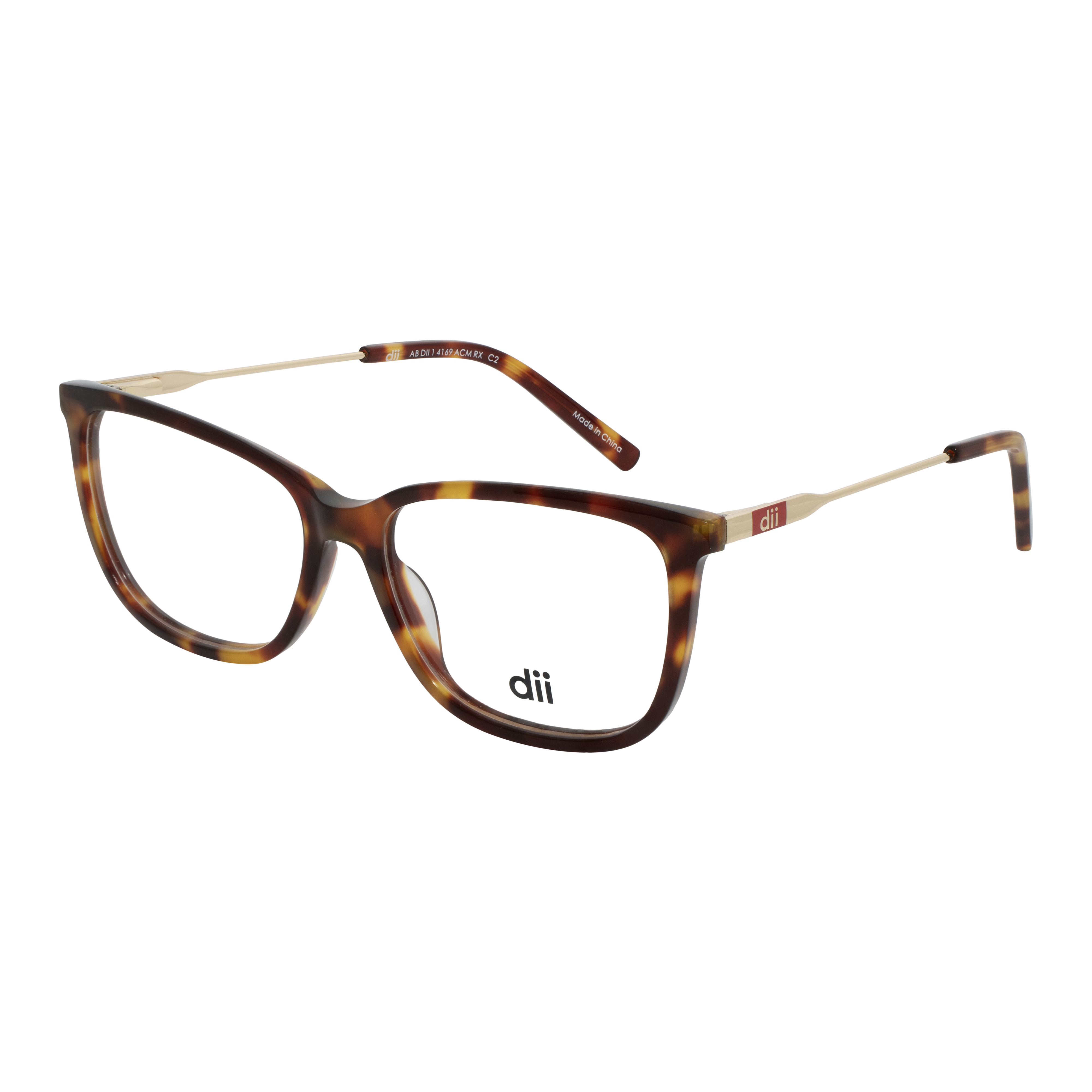 Armação para Óculos de Grau Feminino Dii Collection 4169 Demi Amarelo