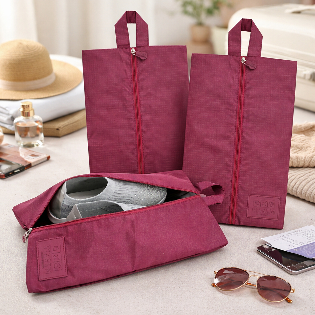 Conjunto Viagem 3 peças Porta Sapato - Jacki Design