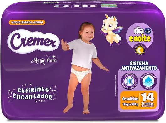 Fralda Cremer Jumbo Grandinhos 14 Unidades