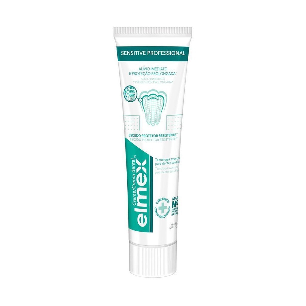 Foto 2 de Kit C/ 3 Cremes Dental Elmex Sensitive 110g