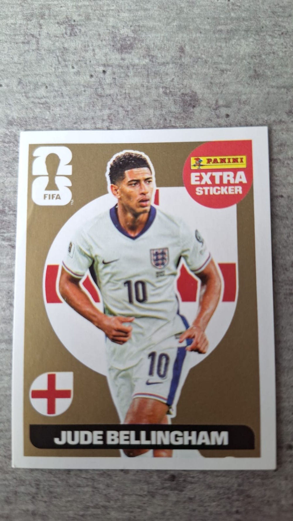 Figurinha Panini Jude Bellingham Legend Ouro FIFA World Cup 2026 — Near Mint, Novo