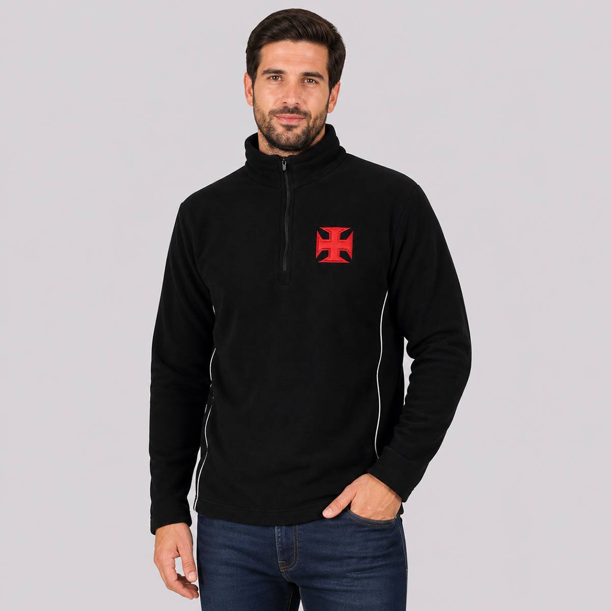 Blusão Vasco Fleece Preta
