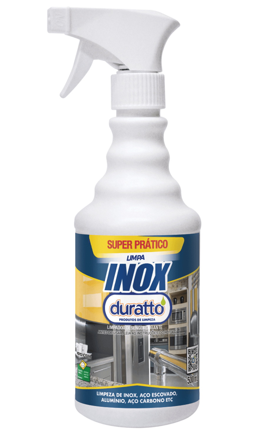 Limpa Inox Com Gatilho 500ml Duratto