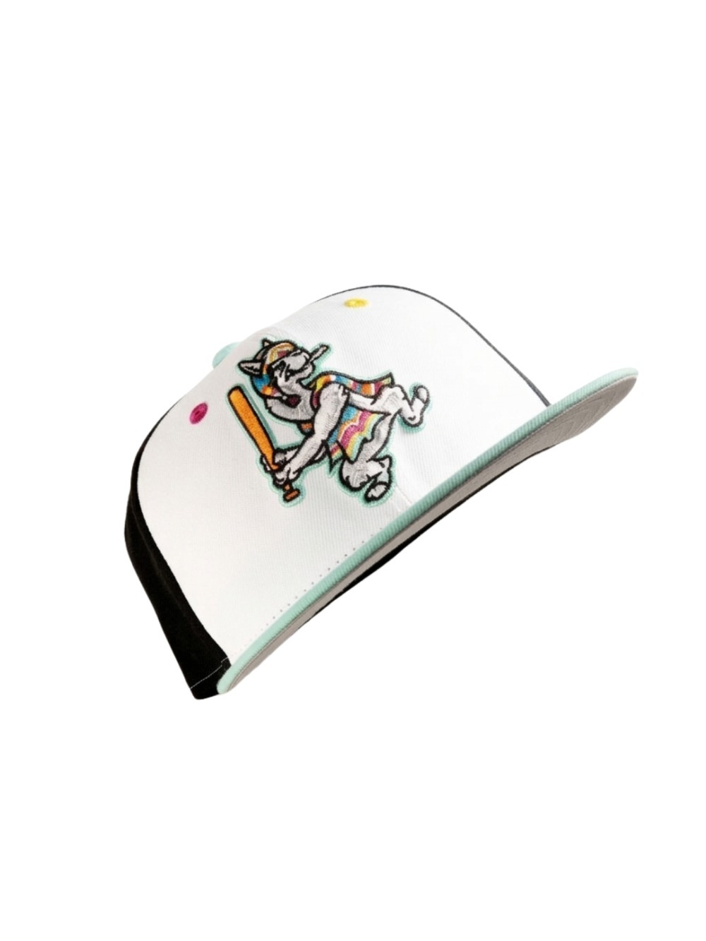 Boné New Era 59FIFTY Hickory Crawdads Copa Llamas de Hickory White — 8, Novo