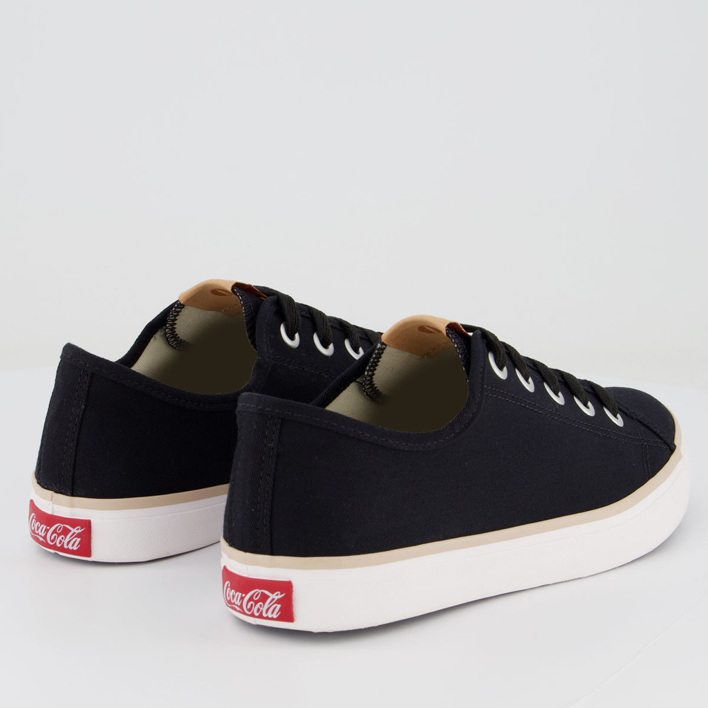 Foto 2 de Tênis Coca Cola Stream Canvas Feminino Preto
