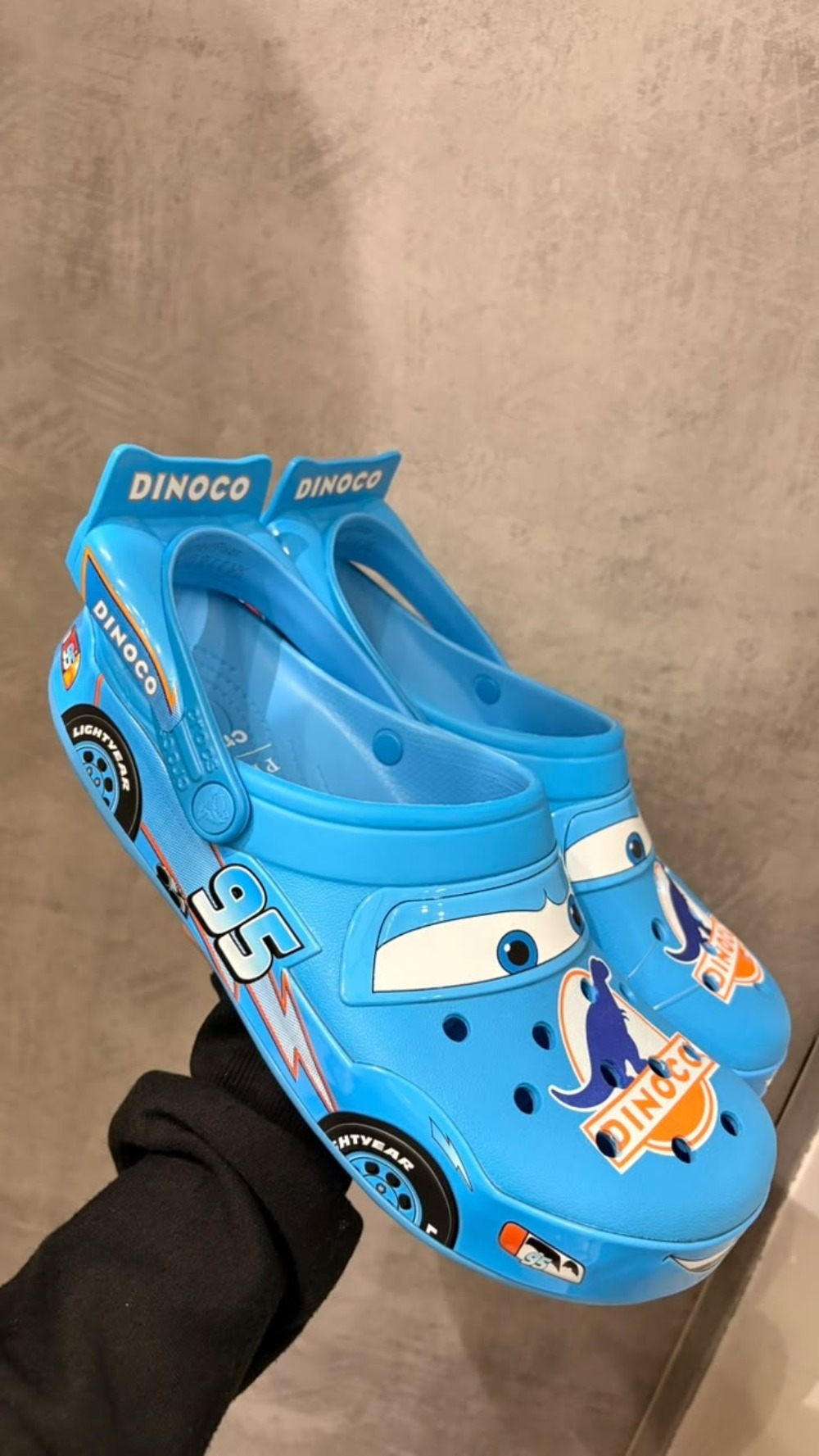 Cars x Crocs Crocband Lightning McQueen Dinoco Blue — 35 / 36 / 37 / 38 / 40, Novo