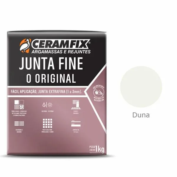 REJUNTE JUNTA FINE O ORIGINAL DUNA 1KG CERAMFIX