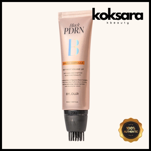 By Our 360° Volume Up Black PDRN Brush Ampoule 50ml