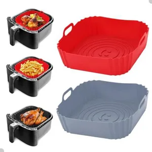 Formas Silicone Quadradas Air Fryer Antiaderente