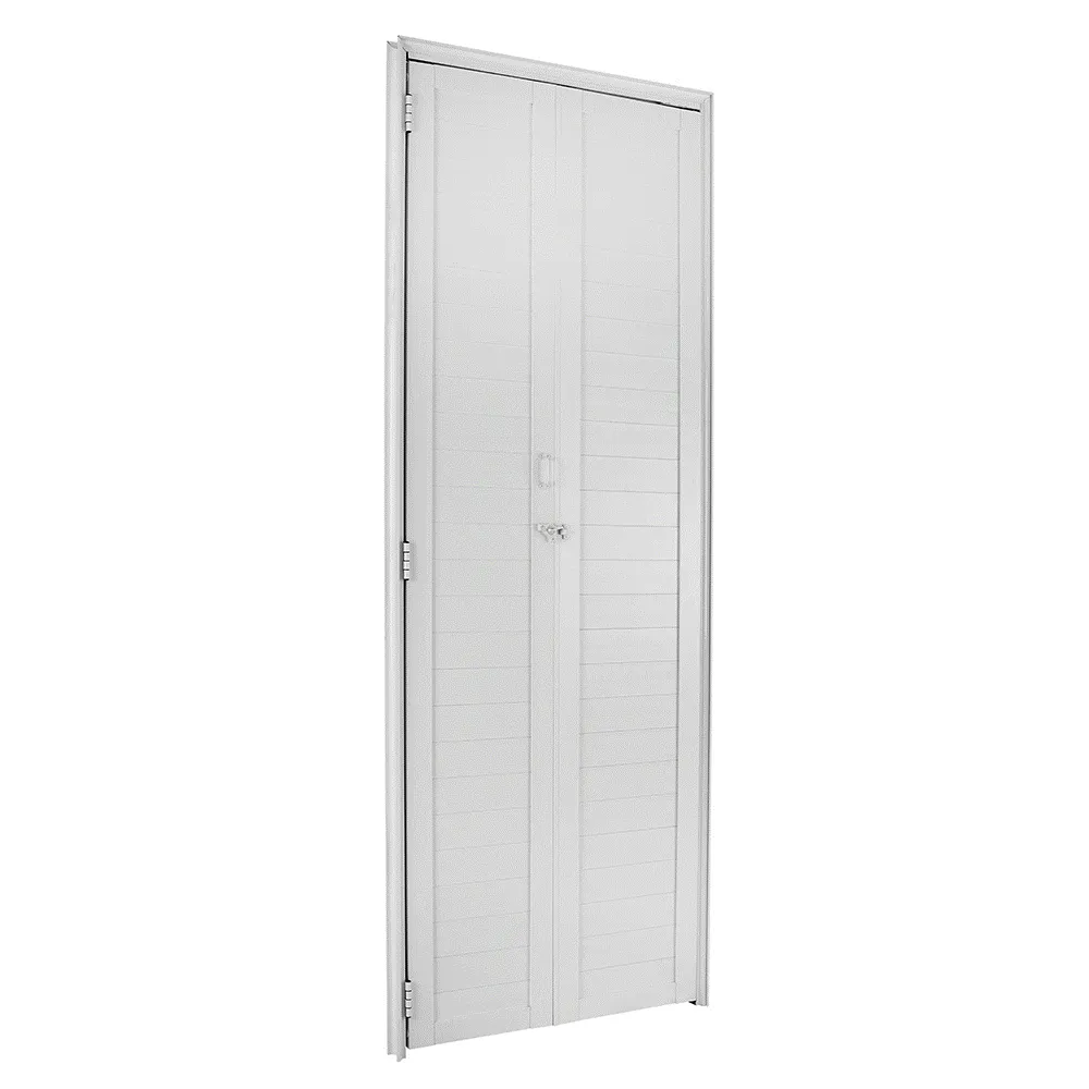 PORTA LAMBRIL CAMARÃO ESQUERDA 210X80 BRANCO FORTSUL ESQUADRISUL