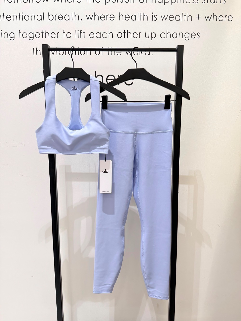 Calça Legging Alo Yoga 7/8 High-Waist Airlift Provence Blue — PPP / PP / P / M / G, Novo