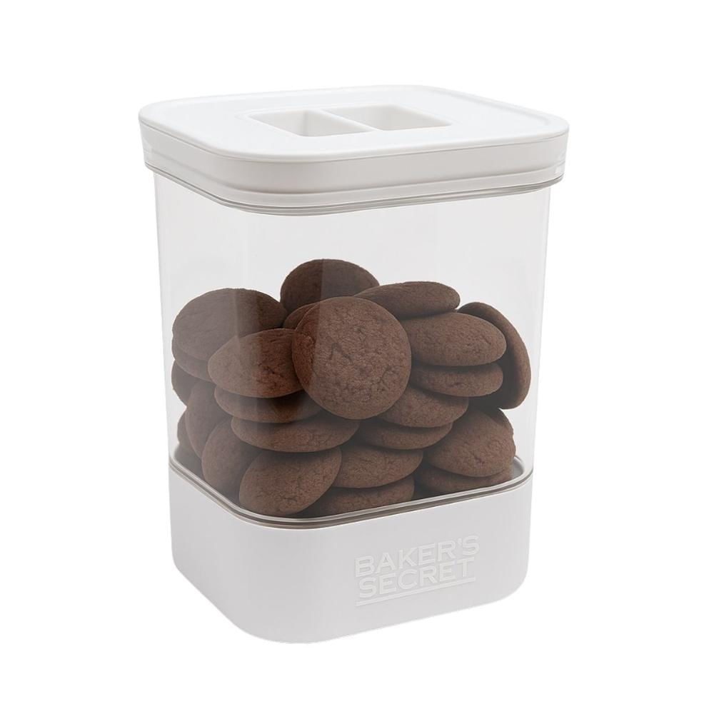 Pote Hermético Porta Mantimentos Tampa Cozinha 1000ml Branco