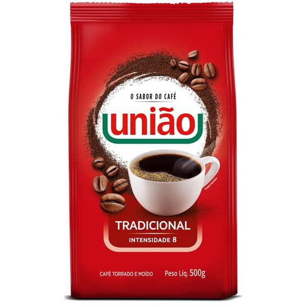 Café em Pó Torrado e Moído Tradicional 500g União - PT 1 UN