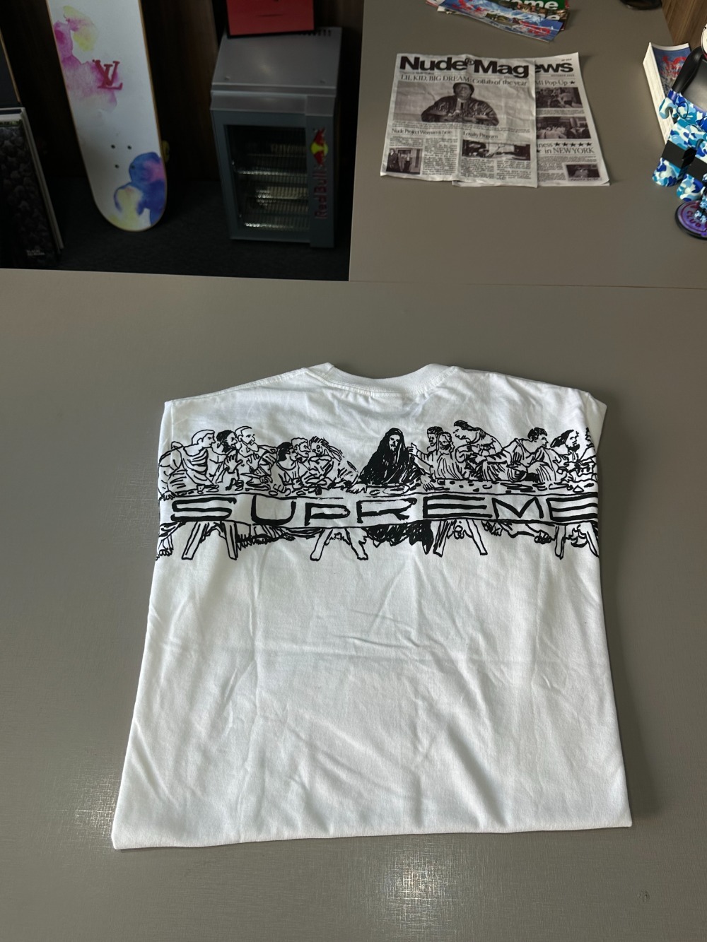 Camiseta Supreme Supper White SS26-W18 — P, Novo