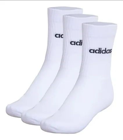 Kit de Meias Cano Alto Adidas BS Crew com 3 Pares