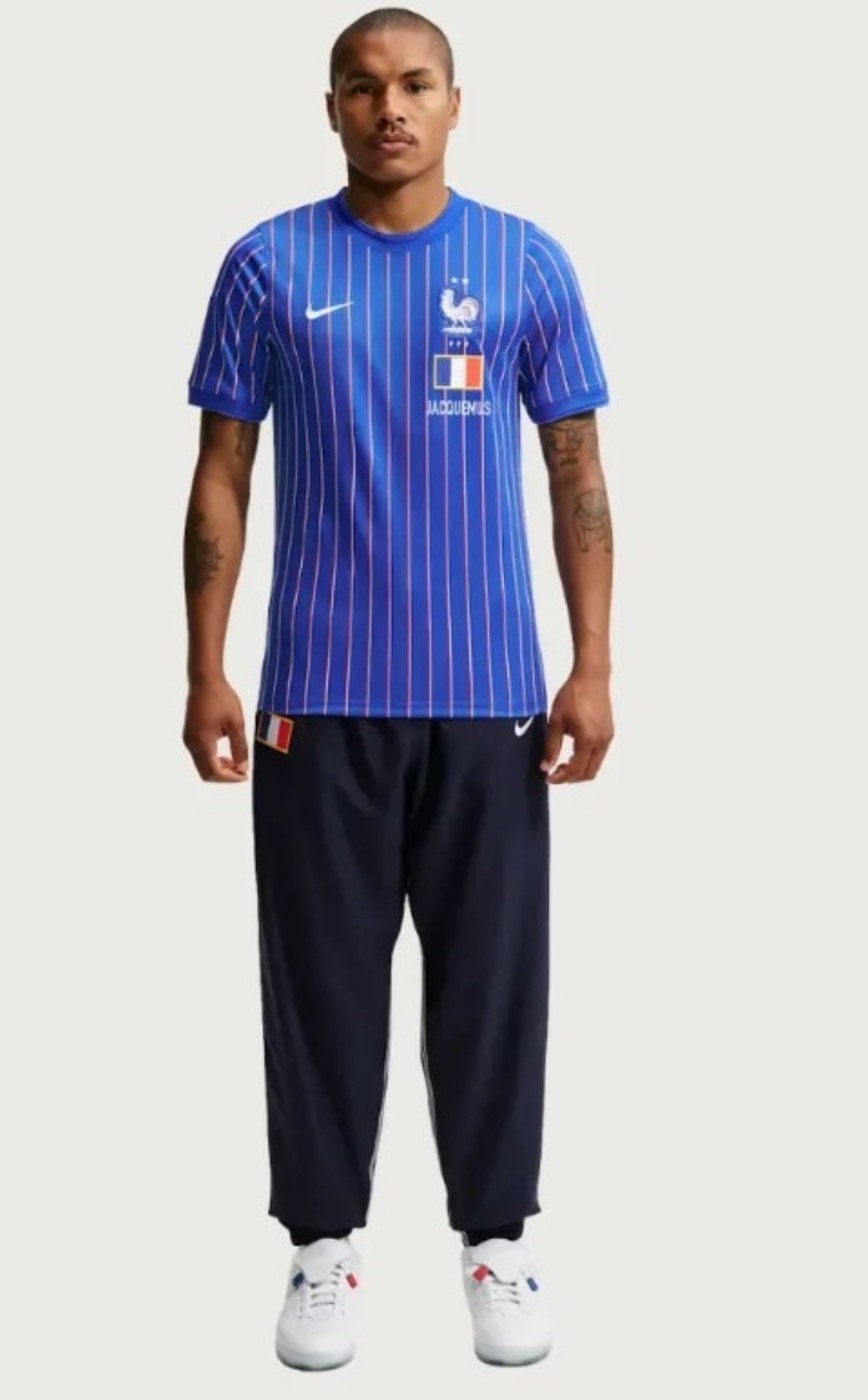 France x Jacquemus x Nike Camiseta Dri-FIT Blue — XG, Novo