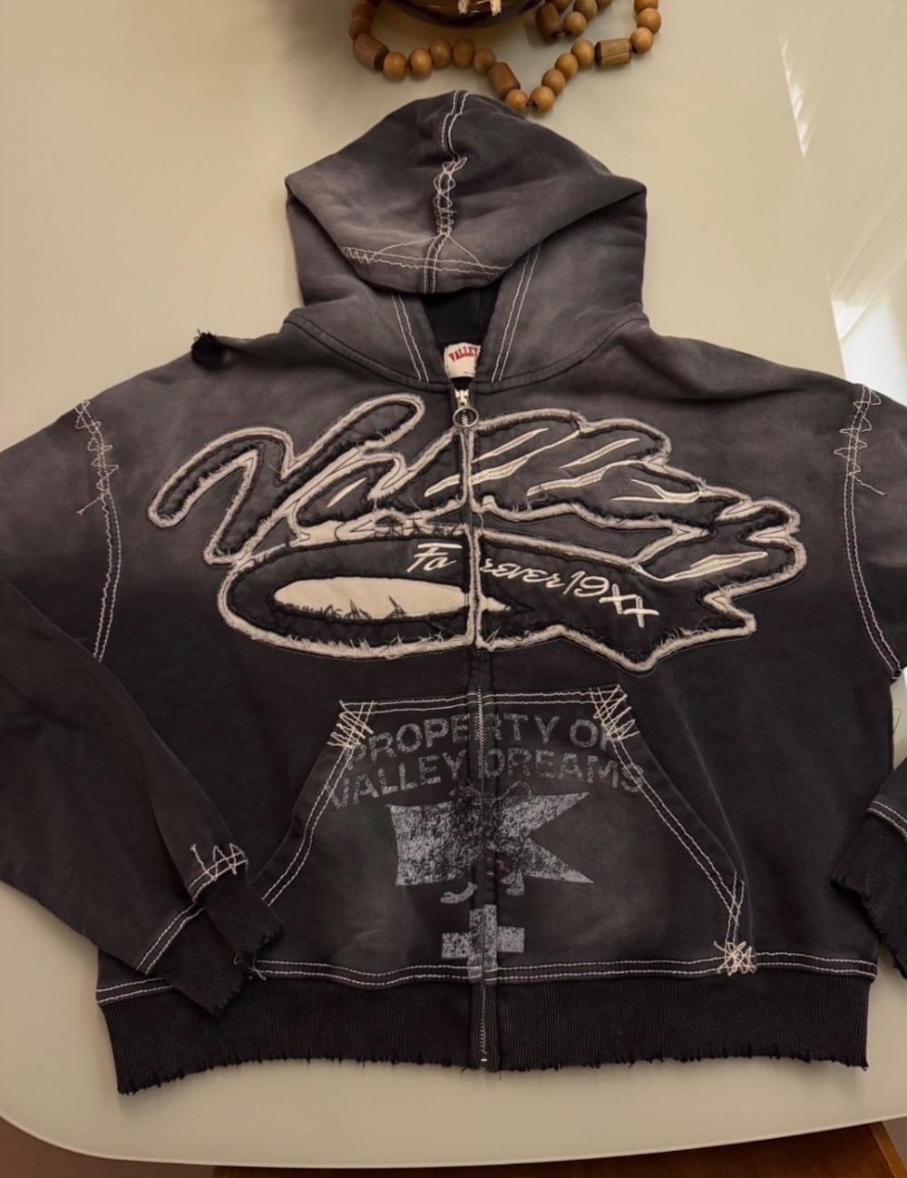 Moletom Vale Lives Forever Zip Up Religion Black — P, Novo