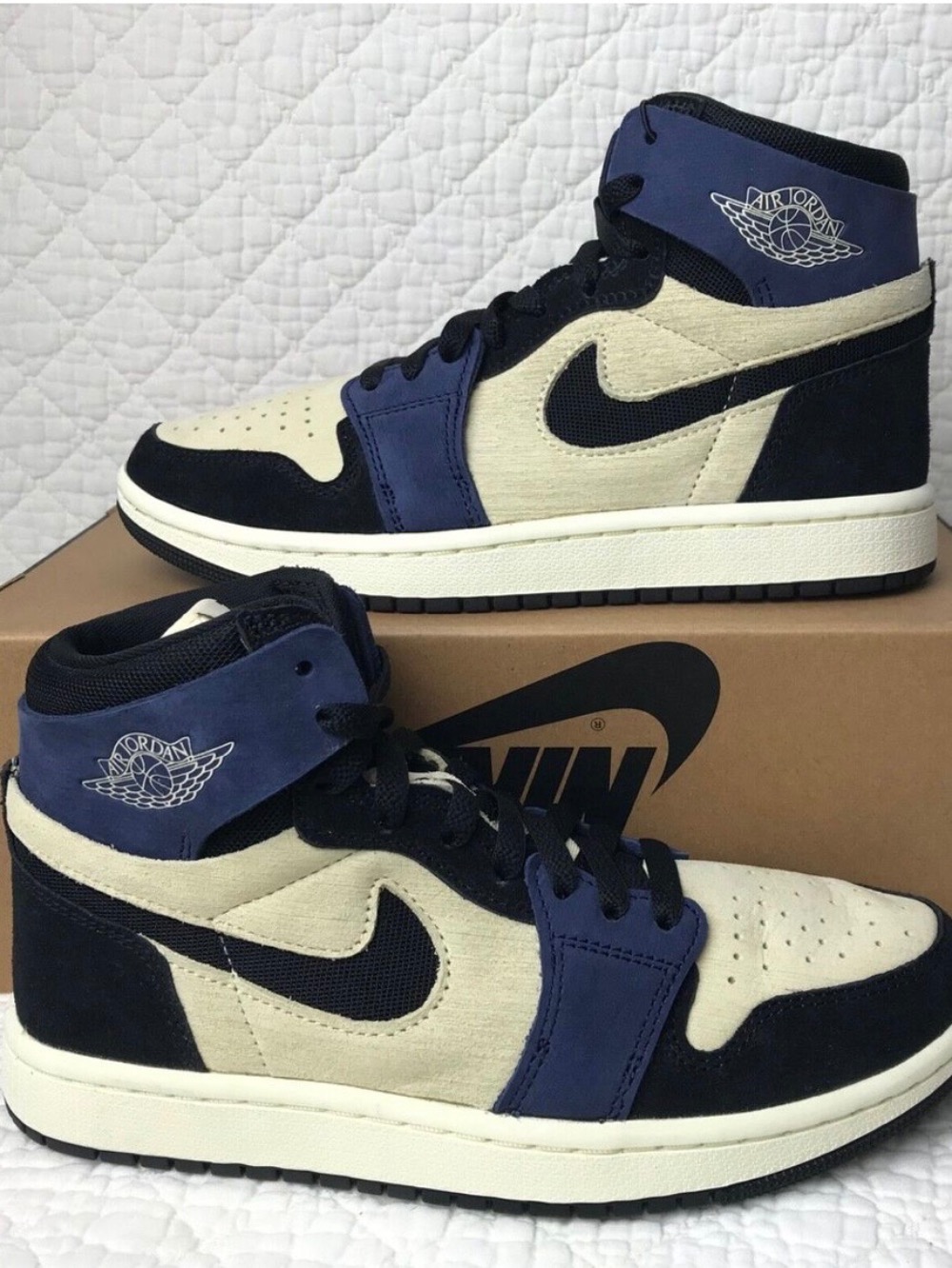 Air Jordan 1 Zoom CMFT 2 Blackened Blue — 36, Usado