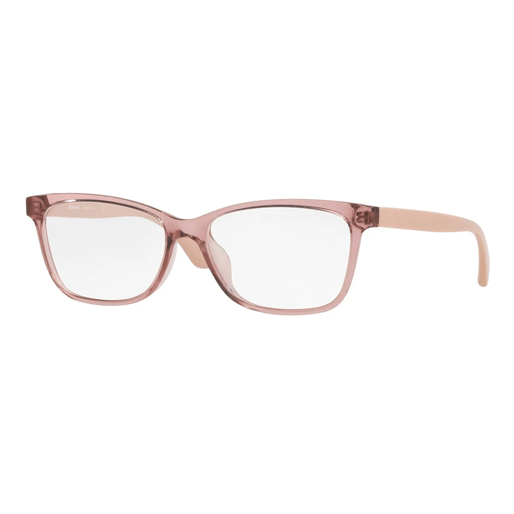 Armação de Óculos de Grau Tecnol TN3094U Feminino Retangular Acetato Rosa Translúcido