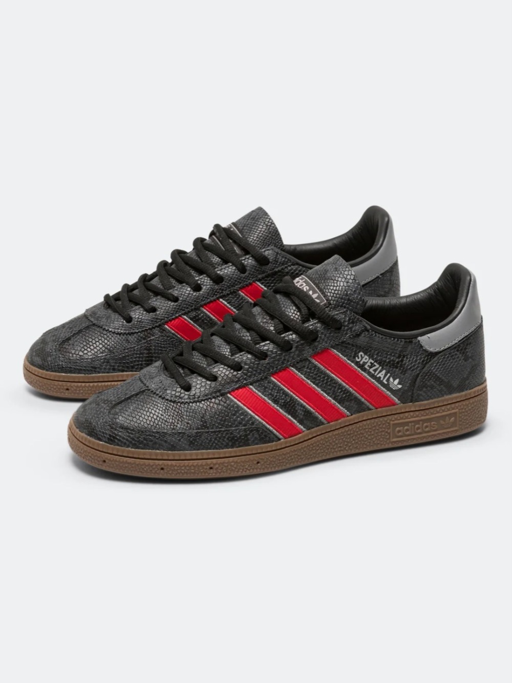 adidas Handball Spezial Core Black Better Scarlet Grey Three — 39 / 40 / 41 / 42 / 43, Novo