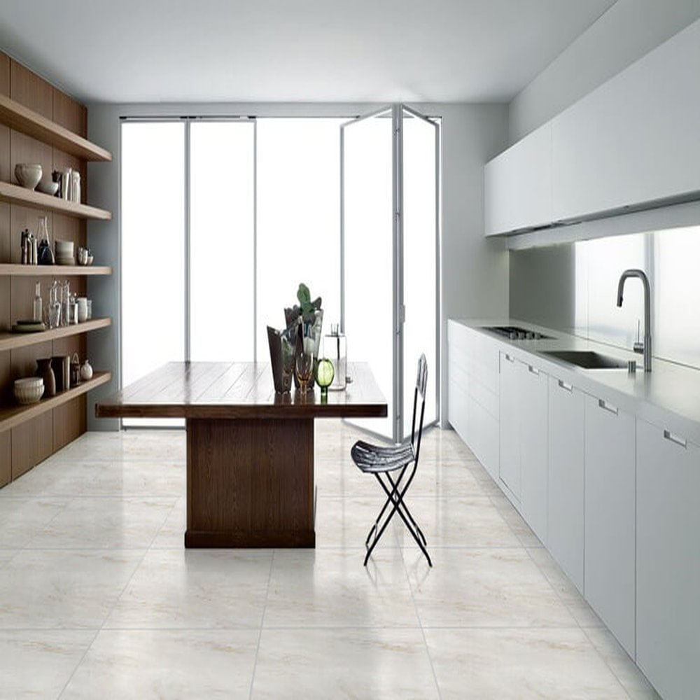 Piso Ceramico Branco 61X61 Bold Cx 2,23 Extra Formigres