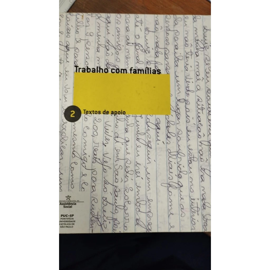 Trabalho com família autor varios