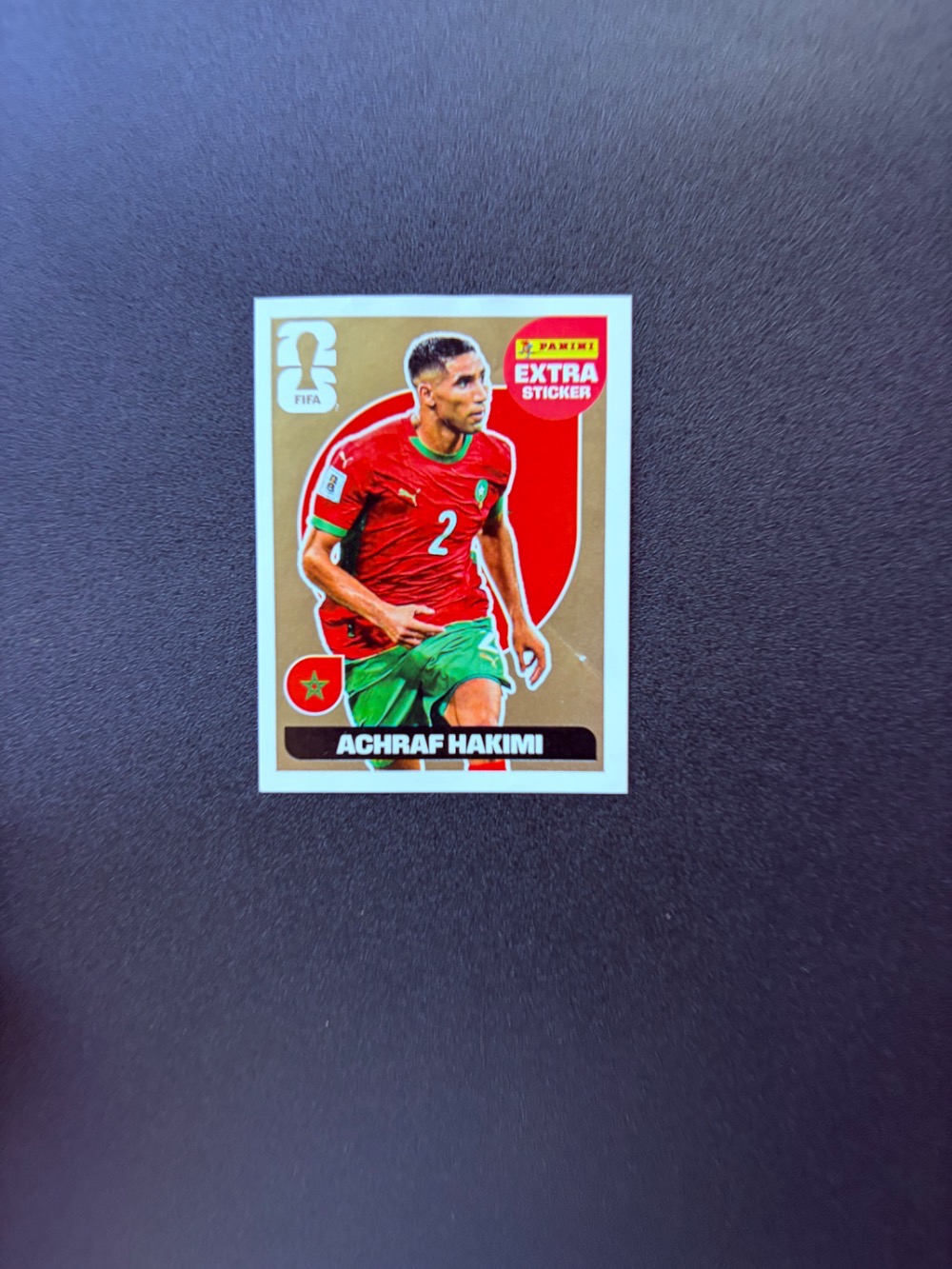 Figurinha Panini Achraf Hakimi Extra Legend Ouro FIFA World Cup 2026 — Único, Usado