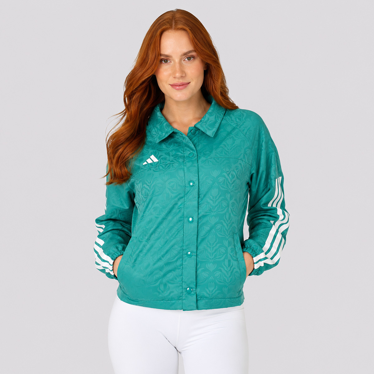 Jaqueta Adidas Tiro Printed Feminina Verde