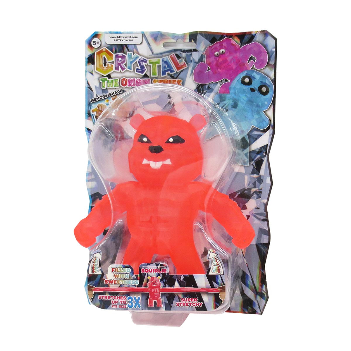 Stretchapalz Crystal - Boneco Squirlie 12Cm Animal - Sunny