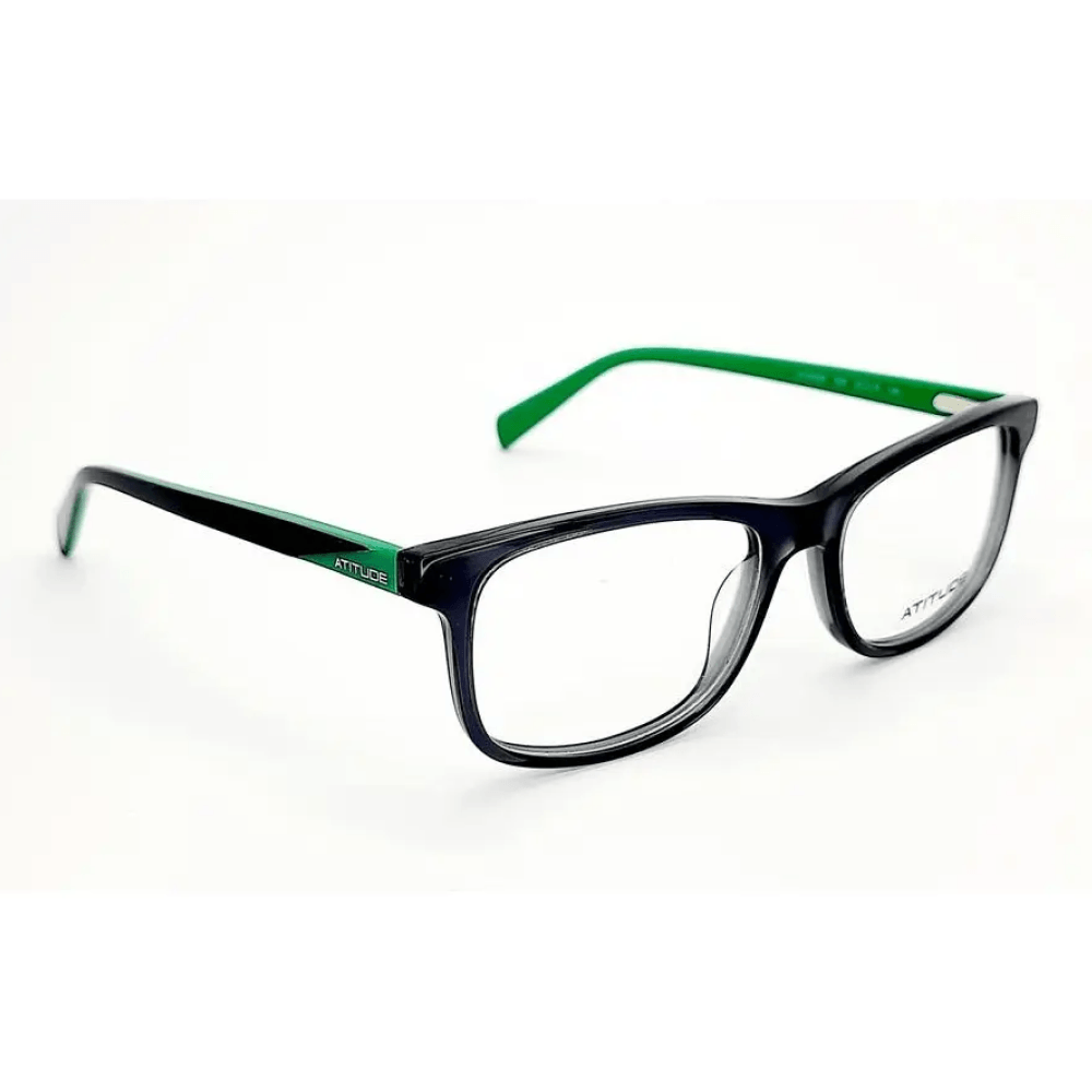 Armação de Óculos de Grau Atitude Junior ATK6035 Masculino Retangular Acetato Verde
