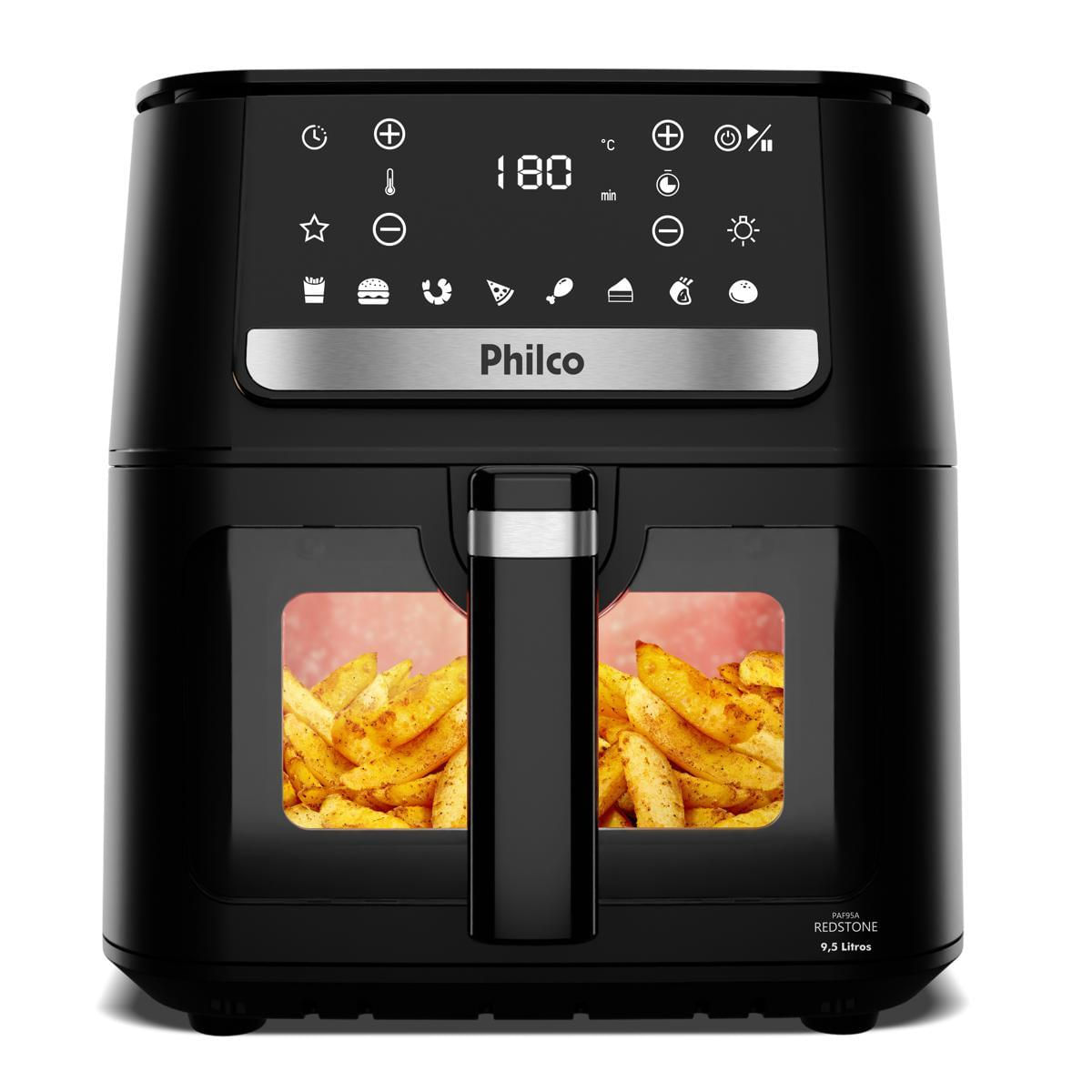 Air Fryer Philco 9,5L Visor Glass Redstone 1800W PAF95A 220