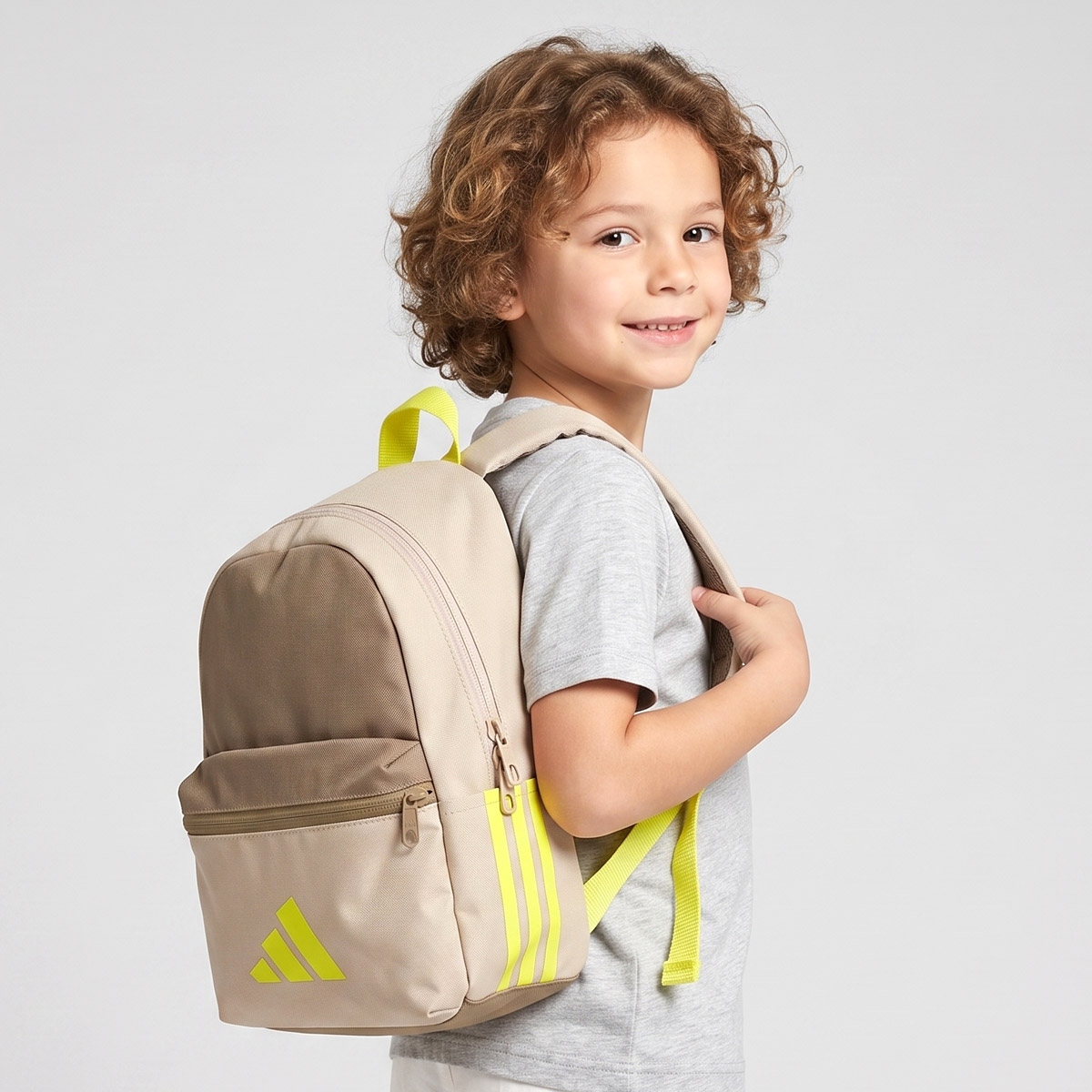 Mochila Adidas Classic Infantil Bege e Amarela