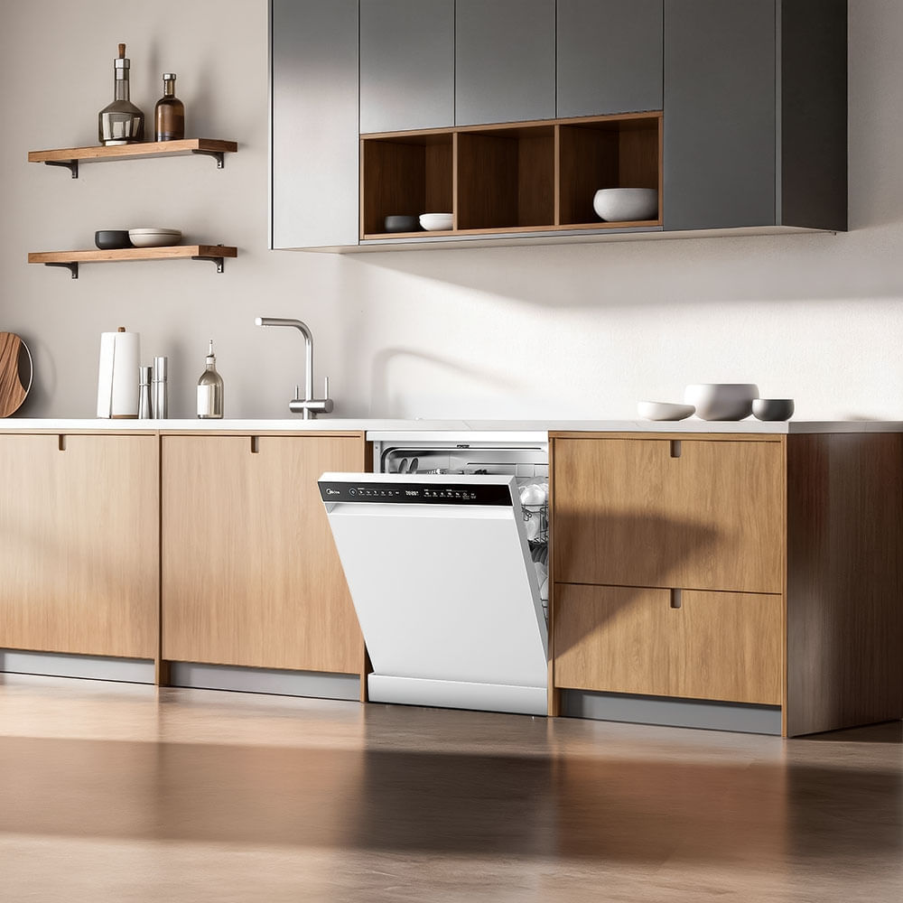 Foto 4 de Lava Louças 14 Serviços Touch Plus Branca Midea 110
