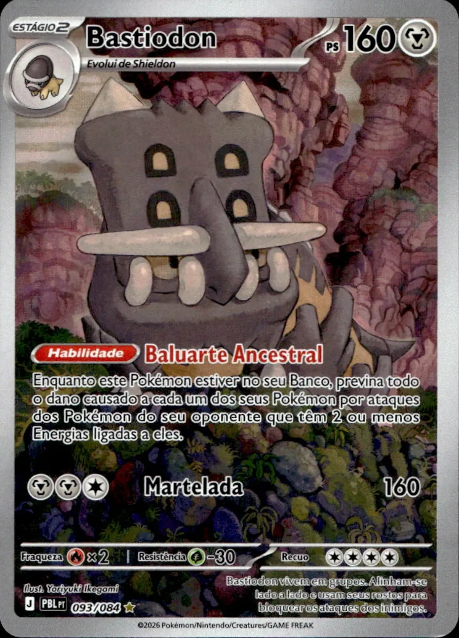 Bastiodon (093/084) Escuridão Absoluta Pokémon TCG — Near Mint, Novo
