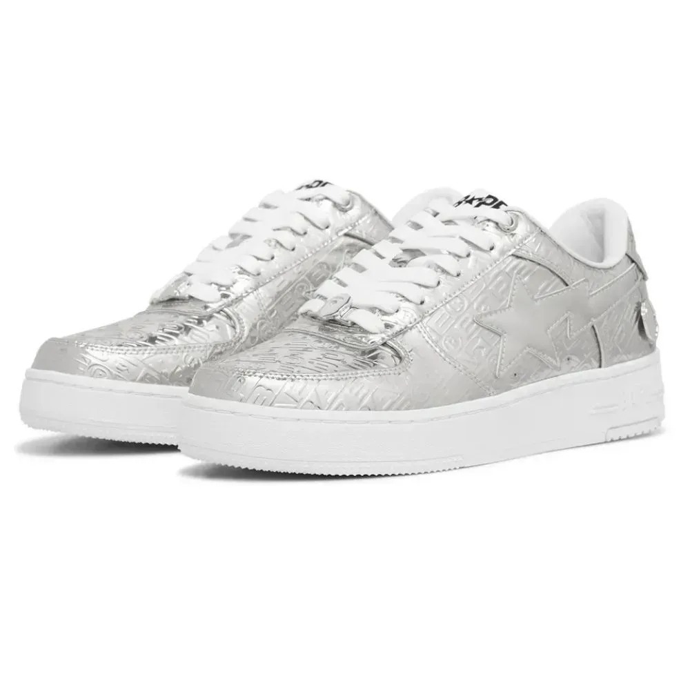 A Bathing Ape Bape Sta #5 Silver — 38 / 39.5 / 40 / 40.5 / 41 / 42 / 43 / 44, Novo