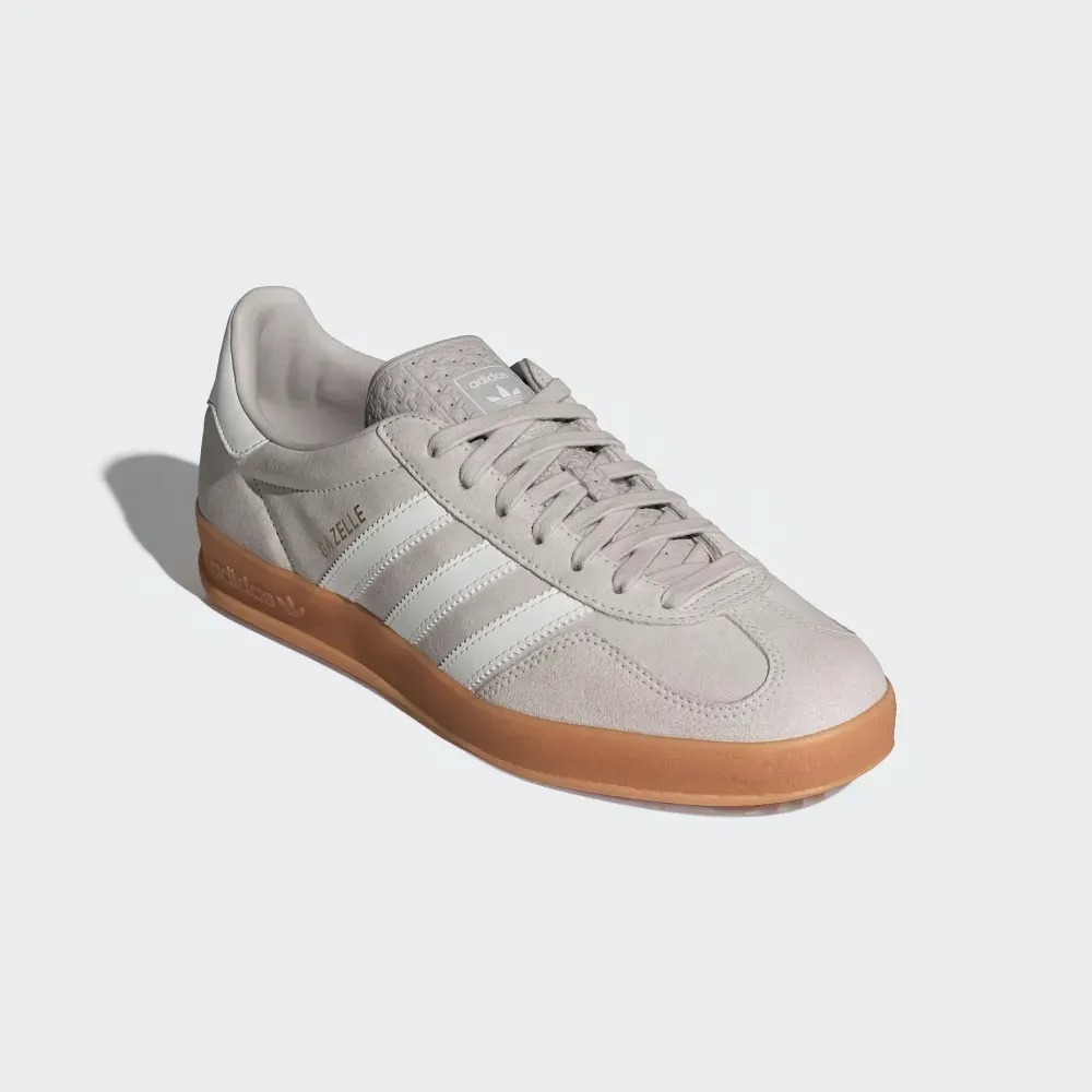 adidas Gazelle Indoor Chalk Pearl Core White Gum — 38 / 39 / 40 / 41 / 42 / 43, Novo
