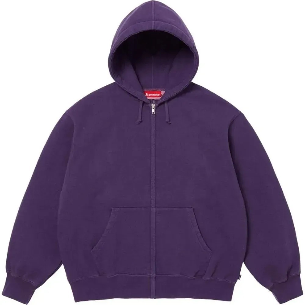 Moletom Supreme Cut Out Zip Up Hooded Dark Purple SS26-W3 — M / XG, Novo