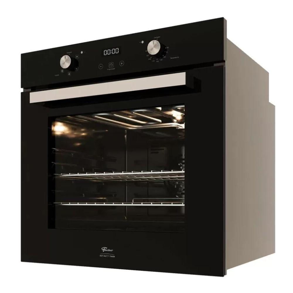 Forno Elétrico Fischer Infinity Touch De Embutir Preto 82L 220v
