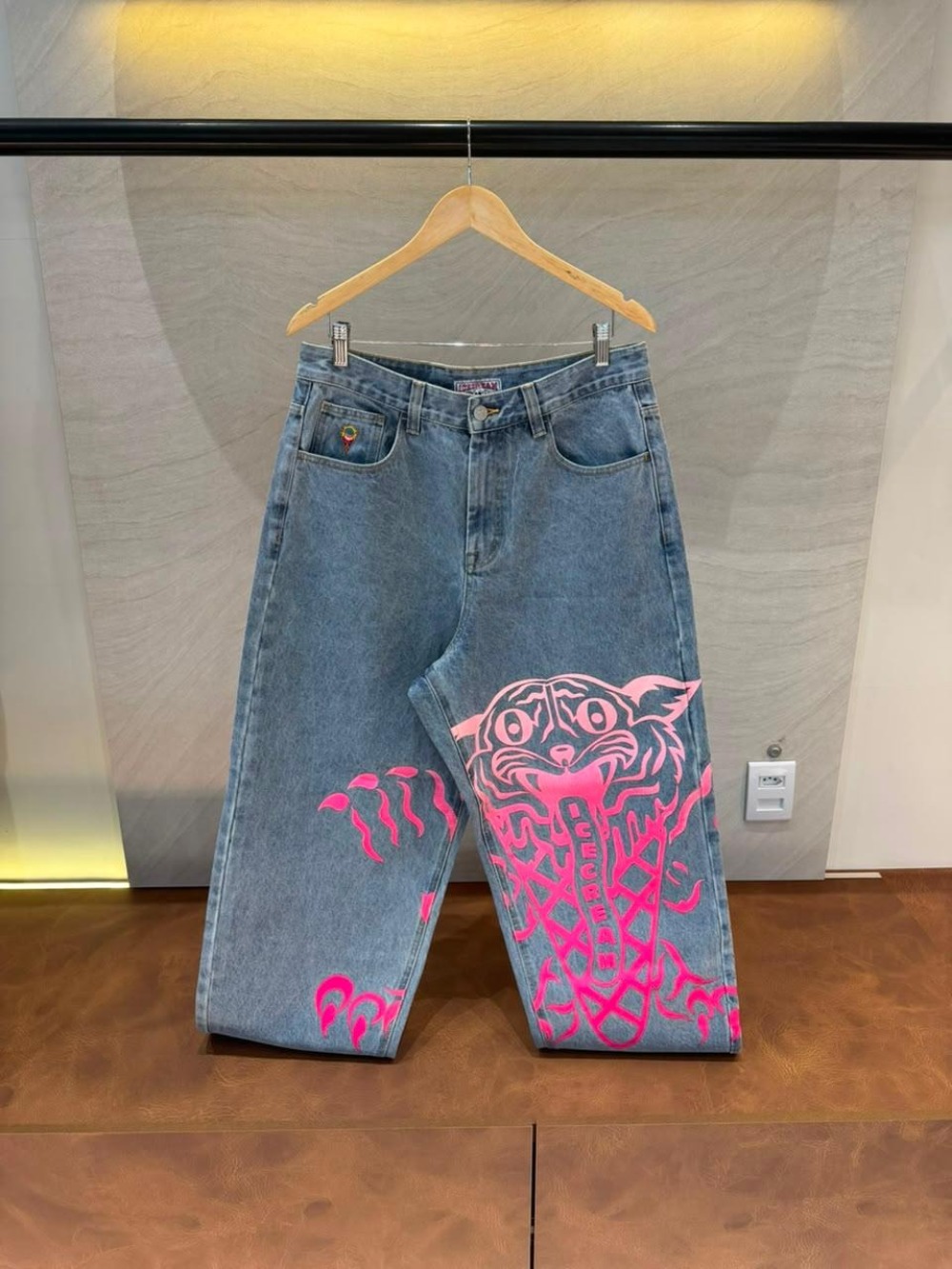 Calça Billionare Boys Club Icecream Tiger Triple Scoop Denim — 42, Novo