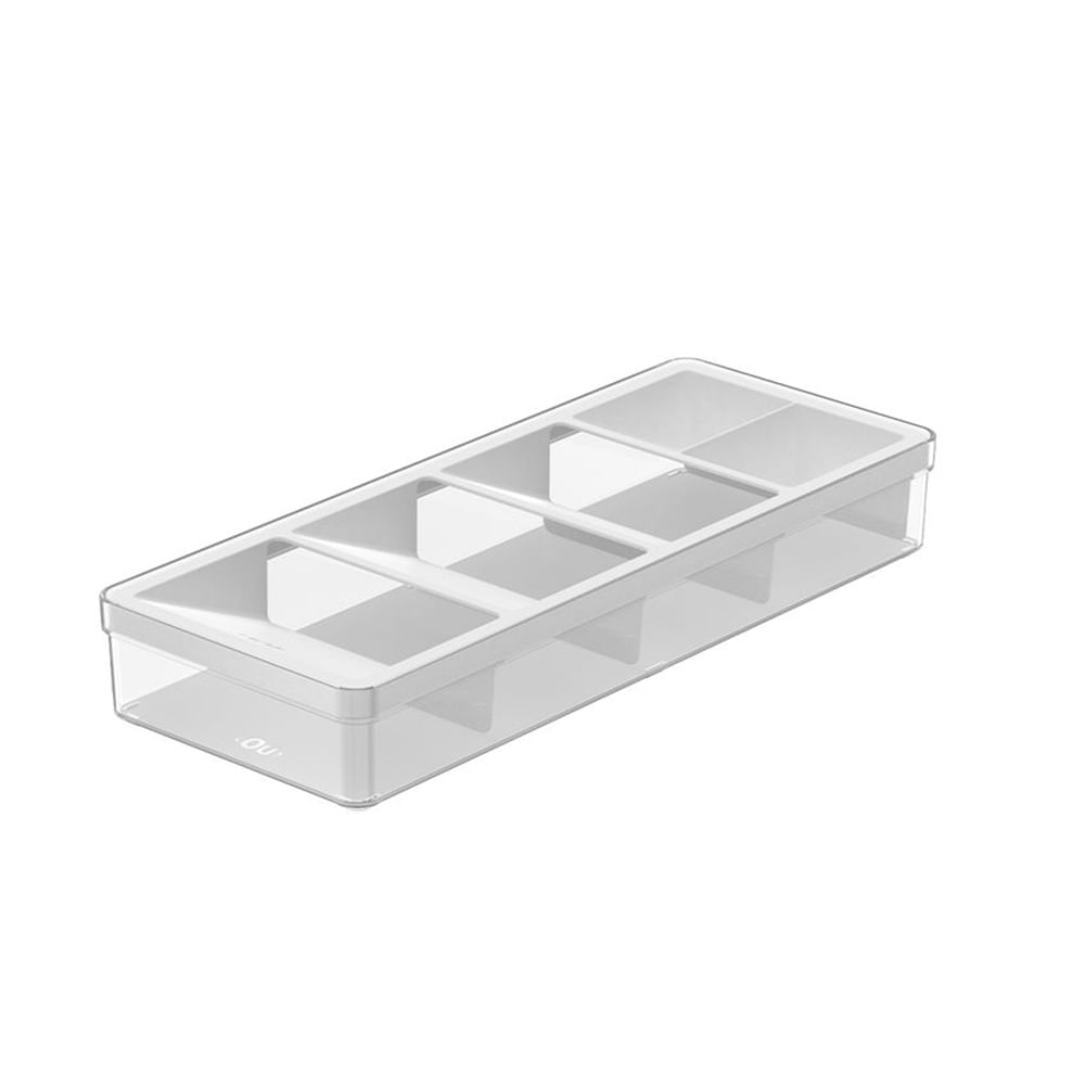 Organizador De Talher Clear Branco - Ou
