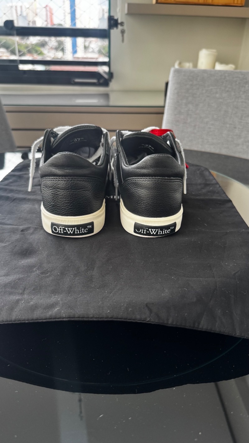 Foto 3 de Off-White New Low Vulcanized Black White — 37, Usado