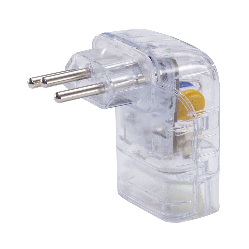 Protetor Dps 20A Com Plug 90° Transparente Forceline