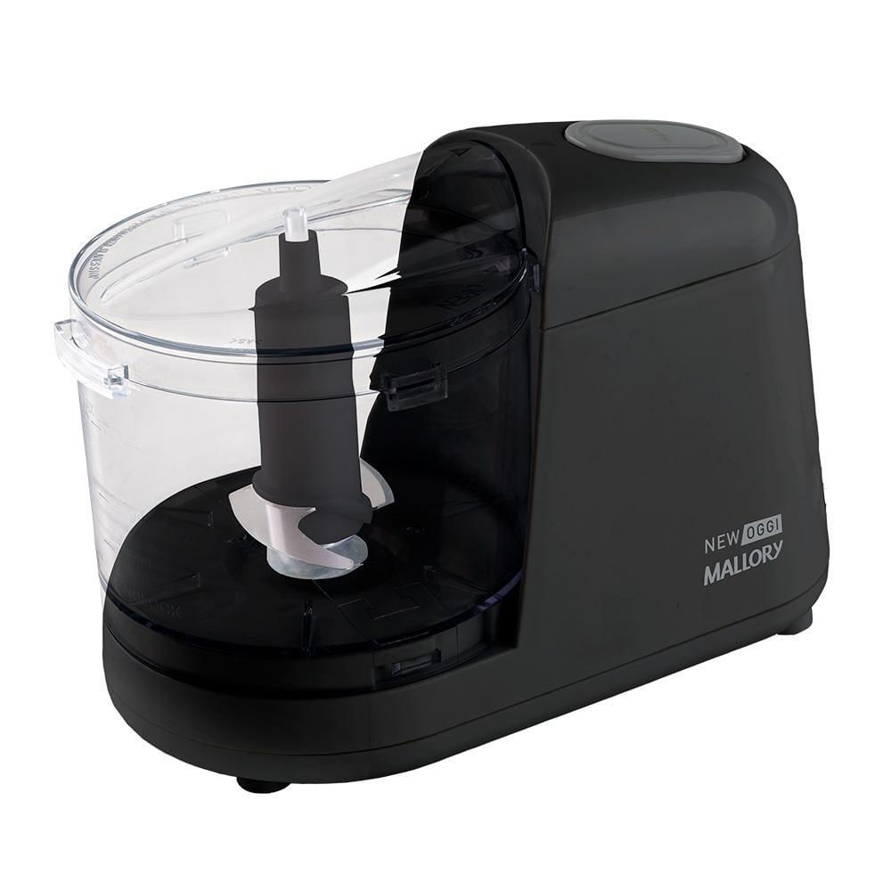 Mini Processador de Alimentos Mallory New Oggi 3 em 1 150W Preto 110V