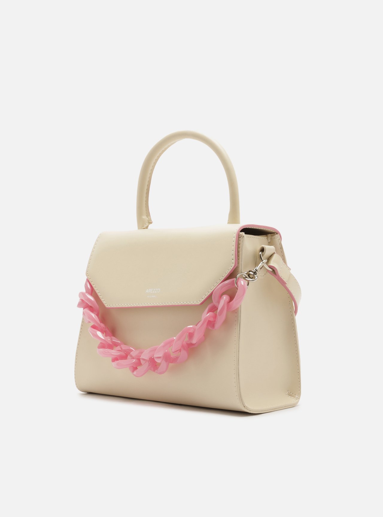 Foto 2 de Bolsa Tote Multicolorido Média Alça Corrente