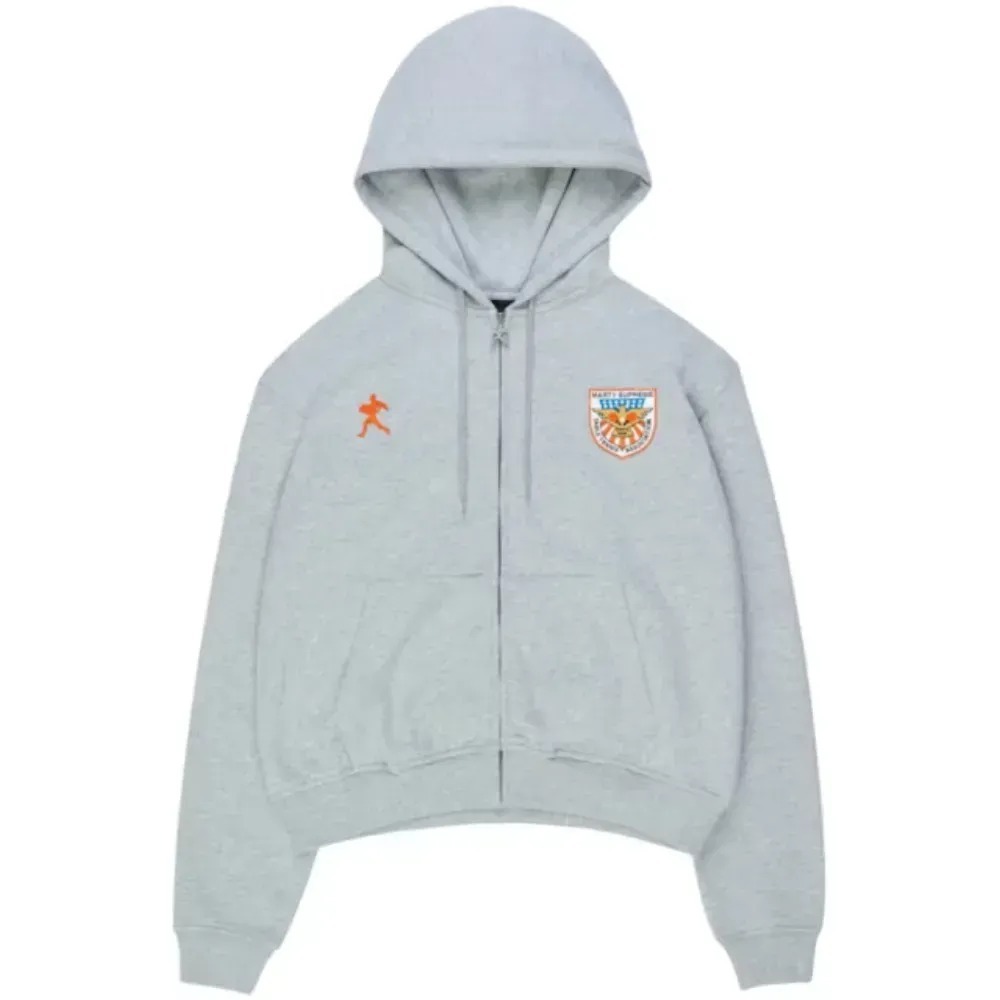 Marty Supreme A24 x Nahmias Moletom Zip Up Heather Grey — P / M / G, Novo