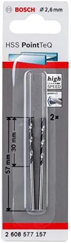 BROCA HSS POINT TEQ 2.6MM (2PCS) BOSCH