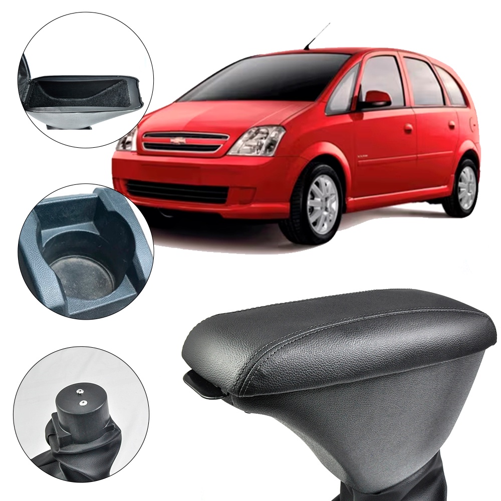 Apoio De Braço Encosto Meriva 2003/2012 Tecido Cinza