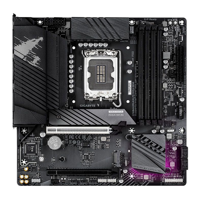 Placa Mae Gigabyte B760M Aorus Elite D4 Gen5, DDR4, LGA1700, M-ATX, Chipset Intel B760, B760M-AORUS-ELITE-D4-GEN5