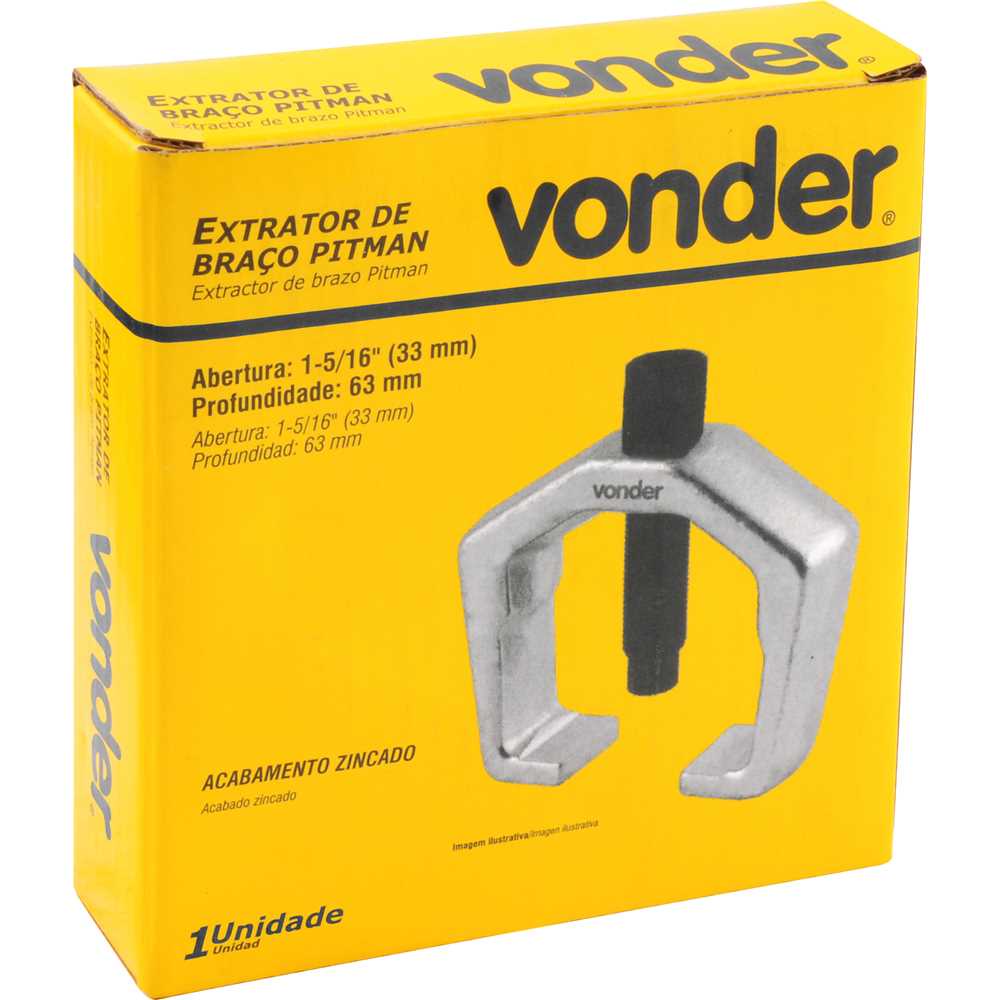Foto 2 de Extrator De Braço Pitman 1.5/16" Profissional Para Direção Vonder